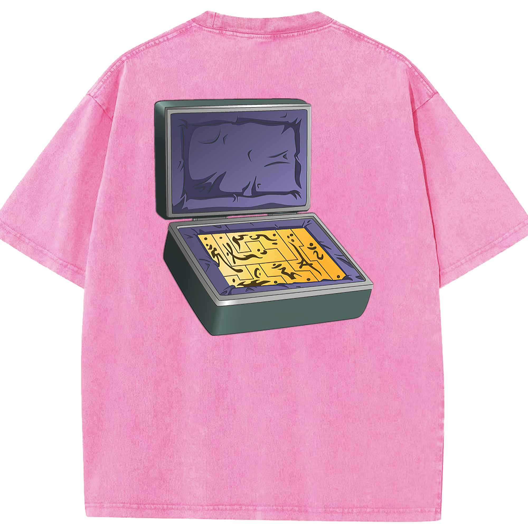 （画像用） 遊☆戯☆王 Yu-Gi-Oh! 綿100% ヴィンテージ風 半袖Tシャツ（背面プリント）